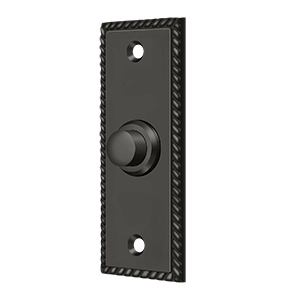 Rectangular Roped Door Bell by Deltana -  - Oil Rubbed Bronze - New York Hardware