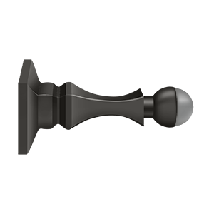 Decorative Solid Brass HD Baseboard Door Bumper by Deltana -  - Oil Rubbed Bronze - New York Hardware