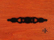 Contemporary Plate with One Hole 6" (152mm) - Black - New York Hardware Online