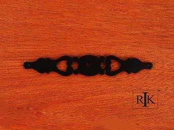 Contemporary Plate with One Hole 6" (152mm) - Black - New York Hardware Online