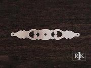 Contemporary Plate with One Hole 6" (152mm) - Pewter - New York Hardware Online