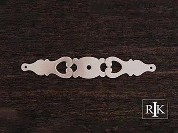 Contemporary Plate with One Hole 6" (152mm) - Pewter - New York Hardware Online