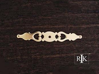 Contemporary Plate with One Hole 6" (152mm) - Polished Brass - New York Hardware Online