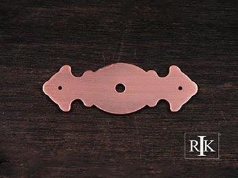 Decorative Plate with One Hole 3 1/2" (89mm) - Distressed Copper - New York Hardware Online