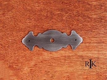 Decorative Plate with One Hole 3 1/2" (89mm) - Distressed Nickel - New York Hardware Online