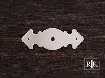 Decorative Plate with One Hole 3 1/2" (89mm) - Pewter - New York Hardware Online