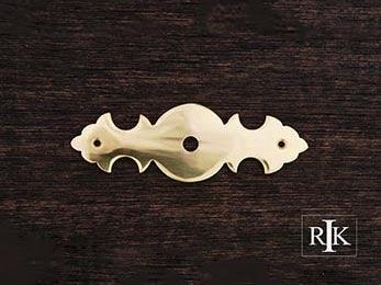 Decorative Plate with One Hole 3 1/2" (89mm) - Polished Brass - New York Hardware Online