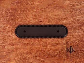 Beaded Oblong Pull Backplate 4 3/4" (121mm) - New York Hardware Online