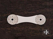 Flower Pull Backplate  4 1/8" (105mm) - Pewter - New York Hardware Online