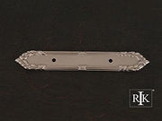 Ornate Edge Pull Backplate 7 1/16" (179mm) - Pewter - New York Hardware Online