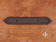 Ornate Edge Pull Backplate 7 1/16" (179mm) - Oil Rubbed Bronze - New York Hardware Online