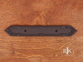 Ornate Edge Pull Backplate 7 1/16" (179mm) - Oil Rubbed Bronze - New York Hardware Online