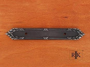 Ornate Edge Pull Backplate 7 1/16" (179mm) - Distressed Nickel - New York Hardware Online