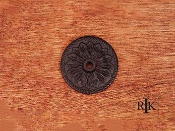 Flower Knob Backplate 1 1/2" (38mm) - Oil Rubbed Bronze - New York Hardware Online