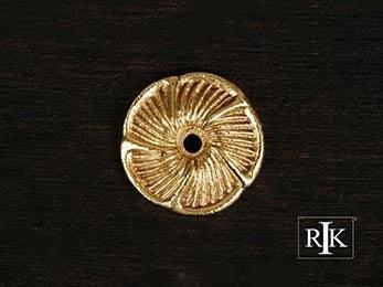 Daisy Knob Backplate 1 1/2" (38mm) - Polished Brass - New York Hardware Online