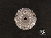 Cross & Petal Knob Backplate 1 5/8" (41mm) - Pewter - New York Hardware Online