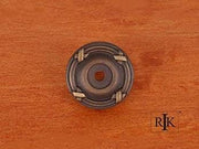 Line & Cross Knob Backplate 1 1/4" (32mm) - Antique English - New York Hardware Online