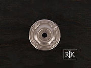 Line & Cross Knob Backplate 1 1/4" (32mm) - Pewter - New York Hardware Online