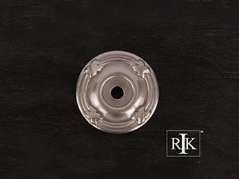 Line & Cross Knob Backplate 1 1/4" (32mm) - Pewter - New York Hardware Online