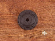 Line & Cross Knob Backplate 1 1/4" (32mm) - Oil Rubbed Bronze - New York Hardware Online