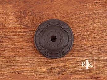 Line & Cross Knob Backplate 1 1/4" (32mm) - Oil Rubbed Bronze - New York Hardware Online
