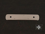 Distressed Rectangular Backplate 4 3/8" (111mm) - Pewter - New York Hardware Online