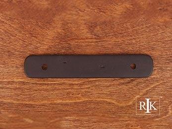 Distressed Rectangular Backplate 4 3/8" (111mm) - Oil Rubbed Bronze - New York Hardware Online