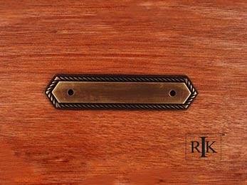 Rope Pull Backplate 5 3/8" (137mm) - Antique English - New York Hardware