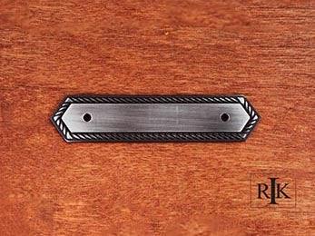 Rope Pull Backplate 5 3/8" (137mm) - Distressed Nickel - New York Hardware