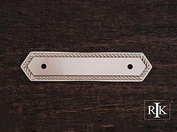 Rope Pull Backplate 5 3/8" (137mm) - Pewter - New York Hardware