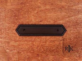 Rope Pull Backplate 5 3/8" (137mm) - Oil Rubbed Bronze - New York Hardware