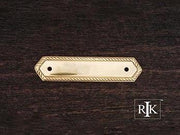 Rope Pull Backplate 5 3/8" (137mm) - Polished Brass - New York Hardware