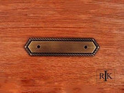 Rope Pull Backplate 4 7/8" (124mm) - Antique English - New York Hardware