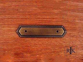 Rope Pull Backplate 4 7/8" (124mm) - Antique English - New York Hardware