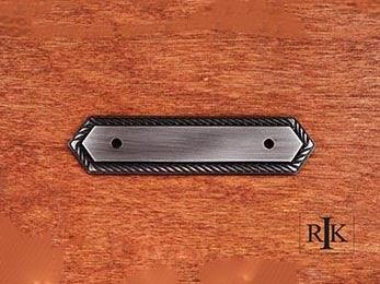 Rope Pull Backplate 4 7/8" (124mm) - Distressed Nickel - New York Hardware