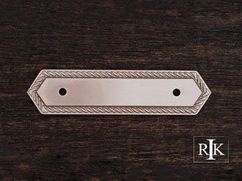 Rope Pull Backplate 4 7/8" (124mm) - Pewter - New York Hardware