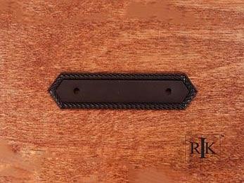 Rope Pull Backplate 4 7/8" (124mm) - Oil Rubbed Bronze - New York Hardware