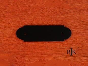 Smooth Pull Backplate 4 3/8" (111mm) - Black - New York Hardware