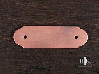 Smooth Pull Backplate 4 3/8" (111mm) - Distressed Copper - New York Hardware