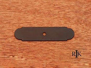 Small Backplate with One Hole 3 9/16" (90mm) - Oil Rubbed Bronze - New York Hardware