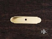 Small Backplate with One Hole 3 9/16" (90mm) - Polished Brass - New York Hardware