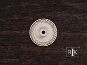 Rope Single Hole Backplate 1 5/8" (41mm) - Pewter - New York Hardware