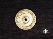 Rope Single Hole Backplate 1 5/8" (41mm) - Polished Brass - New York Hardware