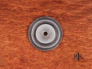 Plain Single Hole Backplate 1 5/8" (41mm) - Distressed Nickel - New York Hardware Online