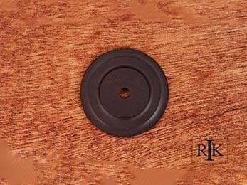 Plain Single Hole Backplate 1 5/8" (41mm) - Oil Rubbed Bronze - New York Hardware Online