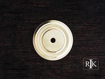 Plain Single Hole Backplate 1 5/8" (41mm) - Polished Brass - New York Hardware Online