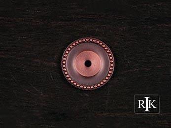 Beaded Single Hole Backplate 1 5/8" (41mm) - New York Hardware Online