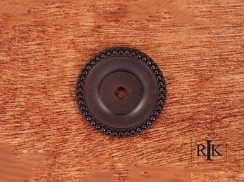 Beaded Single Hole Backplate 1 5/8" (41mm) - New York Hardware Online