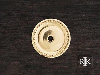 Beaded Single Hole Backplate 1 5/8" (41mm) - New York Hardware Online