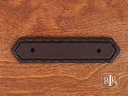 Deco-Leaf Edge Pull Backplate 5" (127mm) - Oil Rubbed Bronze - New York Hardware Online